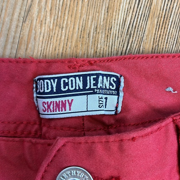 Amethyst Jeans Red Size 1 NWT - Picture 6 of 8